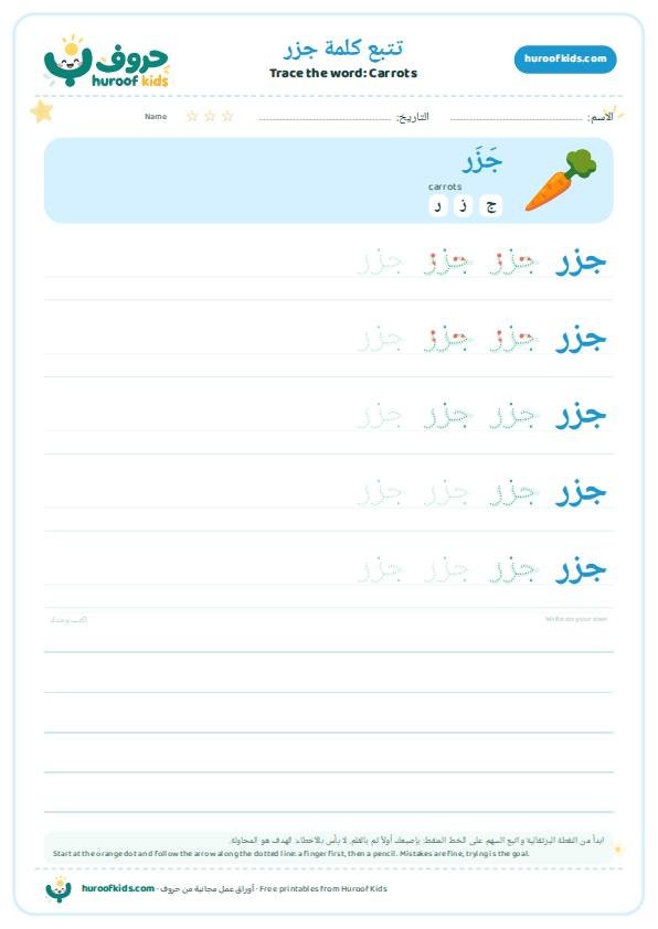 تتبع كلمة جزر – huroofkids.com
